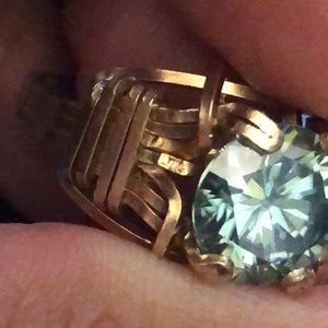 3.50 carat moissanite ring sz 6